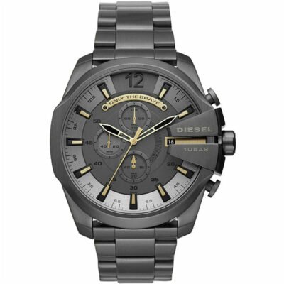 Diesel Mega Chief Gray Stainless Steel 51mm Men's Watch (DZ4466)