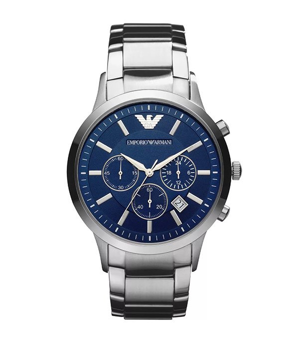 Emporio Armani Renato Silver Stainless Steel 43mm Men's Watch (AR2448)