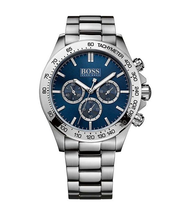 Hugo Boss Ikon Silver Stainless Steel 44mm Men's Watch (1512963)