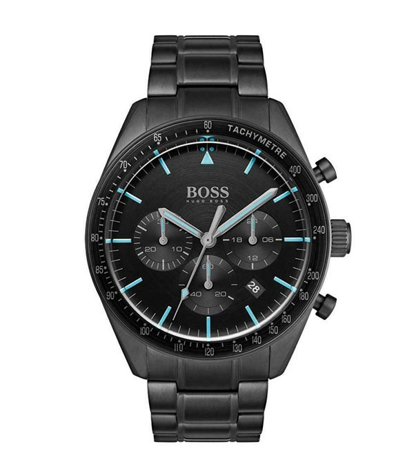 Hugo Boss Trophy Black Stainless Steel 44mm Men's Watch (1513675)