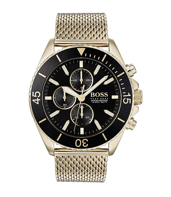Hugo Boss Ocean Edition Gold Stainless Steel 44mm Men's Watch (1513703)