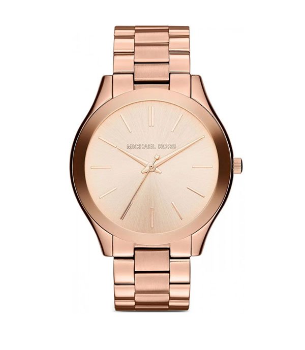 Michael Kors Runway Rose Gold Stainless Steel 42mm Ladies Watch (MK3197)