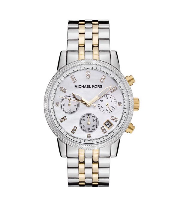 Michael Kors Ritz Silver/Gold Stainless Steel 38mm Ladies Watch (MK5057)