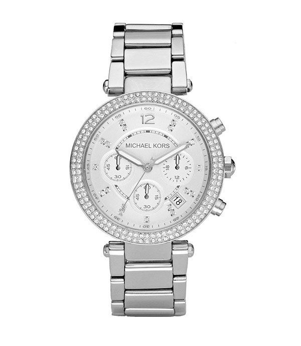 Michael Kors Parker Silver Stainless Steel 39mm Ladies Watch (MK5353)