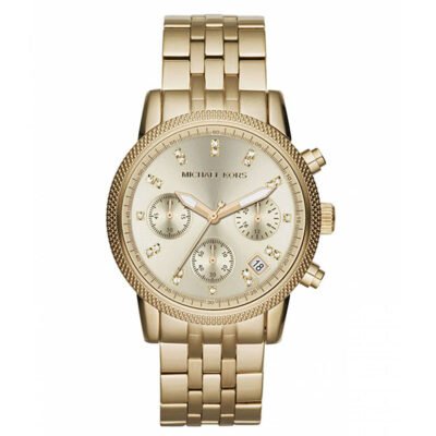 Michael Kors Ritz Gold Stainless Steel 38mm Ladies Watch (MK5676)