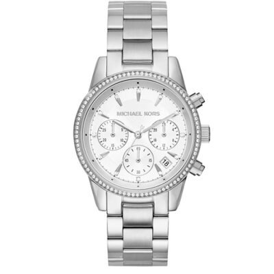 Michael Kors Ritz Silver Stainless Steel 38mm Ladies Watch (MK6428)