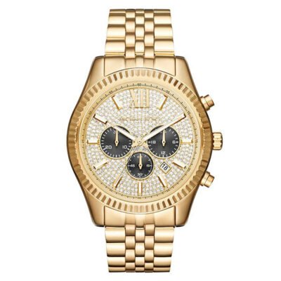 Michael Kors Lexington Gold Stainless Steel 44mm Unisex Watch (MK8494)
