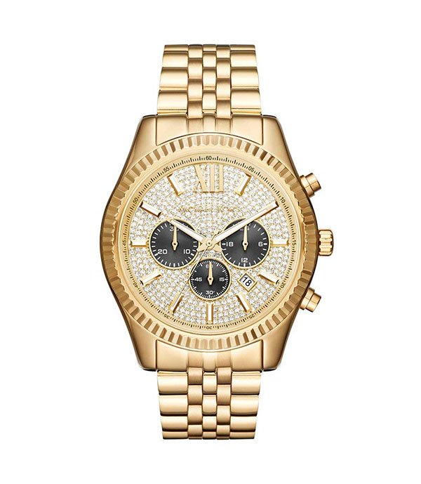 Michael Kors Lexington Gold Stainless Steel 44mm Unisex Watch (MK8494)