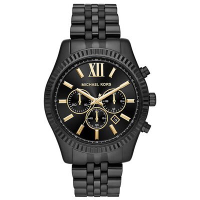 Michael Kors Lexington Black Stainless Steel 44mm Men's Watch (MK8603)