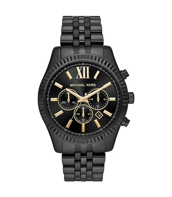 Michael Kors Lexington Black Stainless Steel 44mm Men's Watch (MK8603)