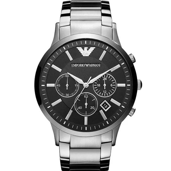 Emporio Armani Renato Silver Stainless Steel 43mm Men's Watch (AR2460)