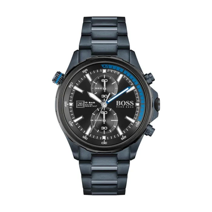 Hugo Boss Globetrotter Black Stainless Steel 44mm Men's Watch (1513824)