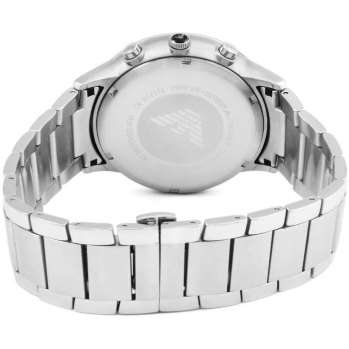 Emporio Armani Renato Silver Stainless Steel 43mm Men's Watch (AR2460) - Image 3