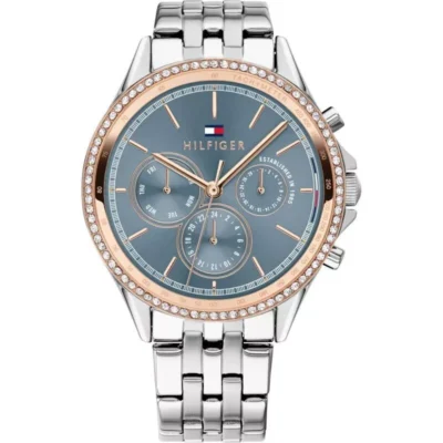 Tommy Hilfiger Ari Silver Stainless Steel 44mm Ladies Watch (1781976)