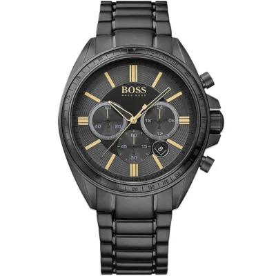 Hugo Boss Chronograph Black Stainless Steel 44mm Men's Watch (1513277)