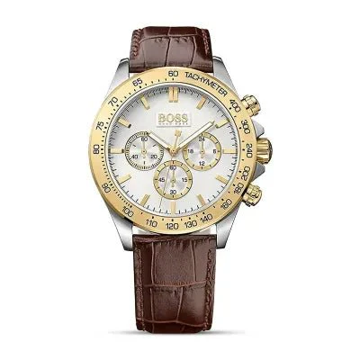 Hugo Boss Icon Brown Leather 44mm Men's Watch (1513174)