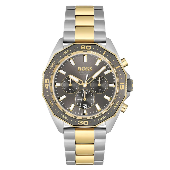 BOSS Energy Gold/Stainless Steel Stainless Steel 42mm Men's Watch (1513974)