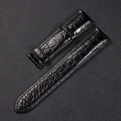 Eraysun Vintage Waterproof Crocodile Leather Watch Band – 18–22mm