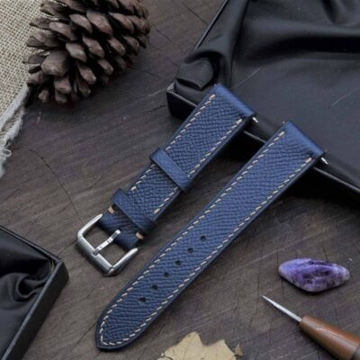 Italian Style Calf Leather Watch Band – 20mm 22mm 24mm