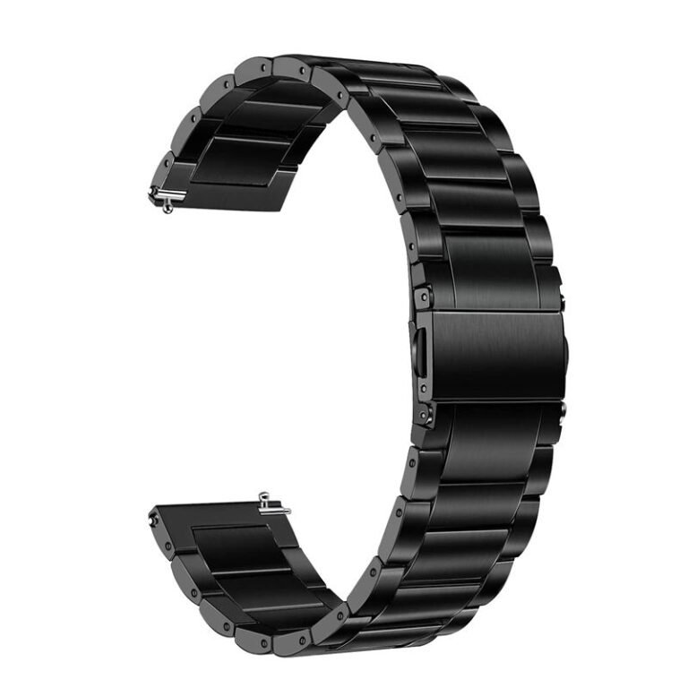Three-Bead Titanium Alloy Watch Band – 18mm 20mm 22mm Bracelet
